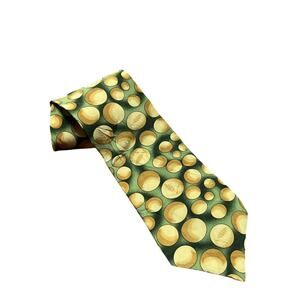 Grateful Dead 100% Silk Kings Marbles First Set Neck Tie Yellow Green USA